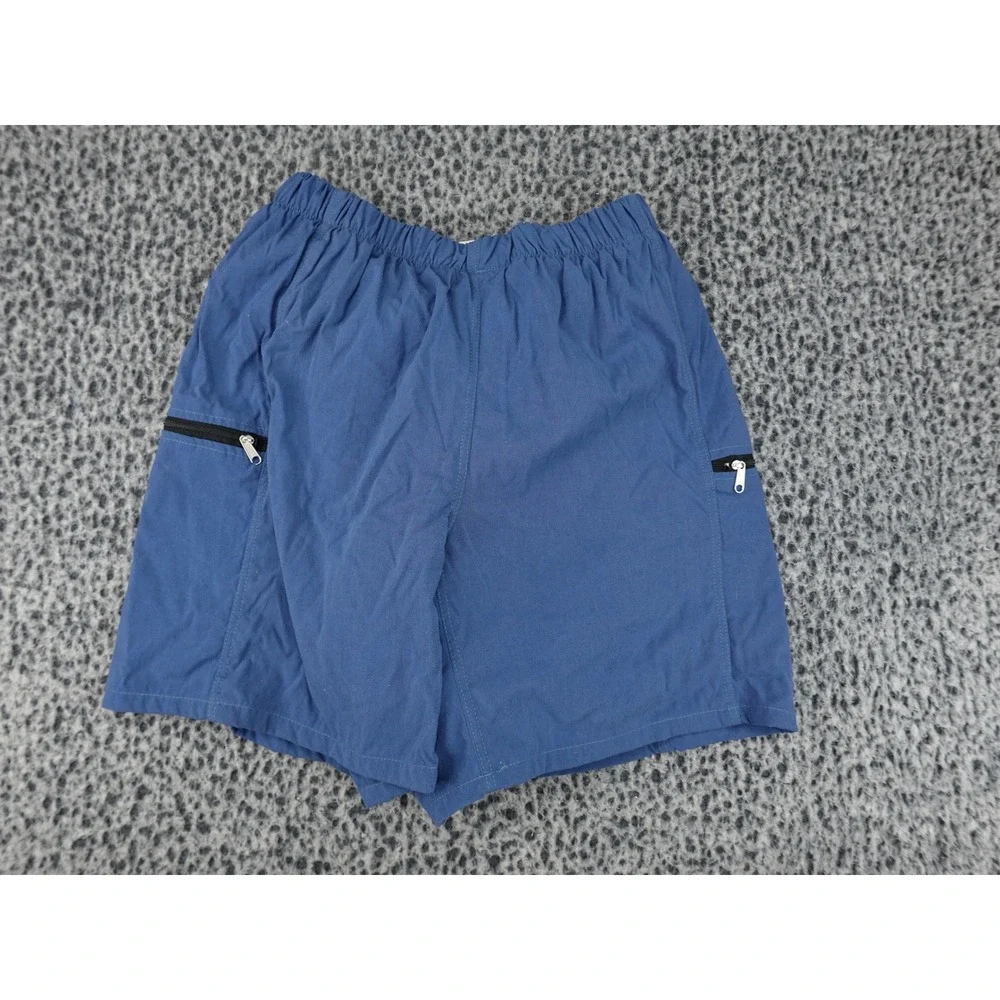 LL Bean Bike Shorts Mens Medium Blue Good Vintage Padded Cycling Made in USA